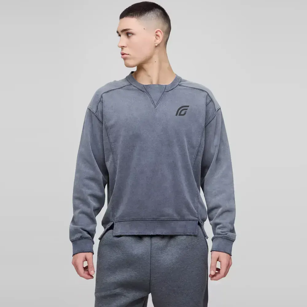 Oversized Man Colour Block Sweatshirt