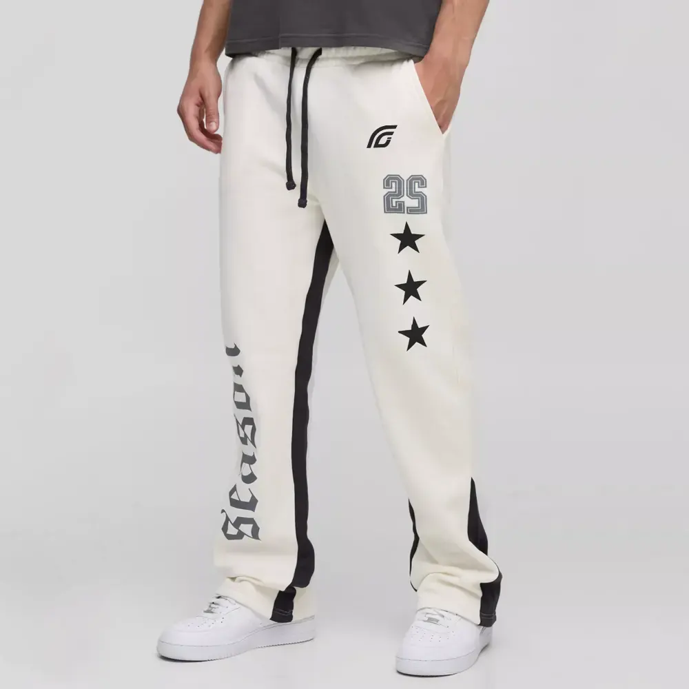 Relaxed Flare Star Limited Printed Varsity Gusset Jogger
