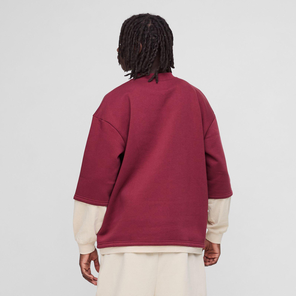 Oversized Boxy Seam Wash Sweatshirt