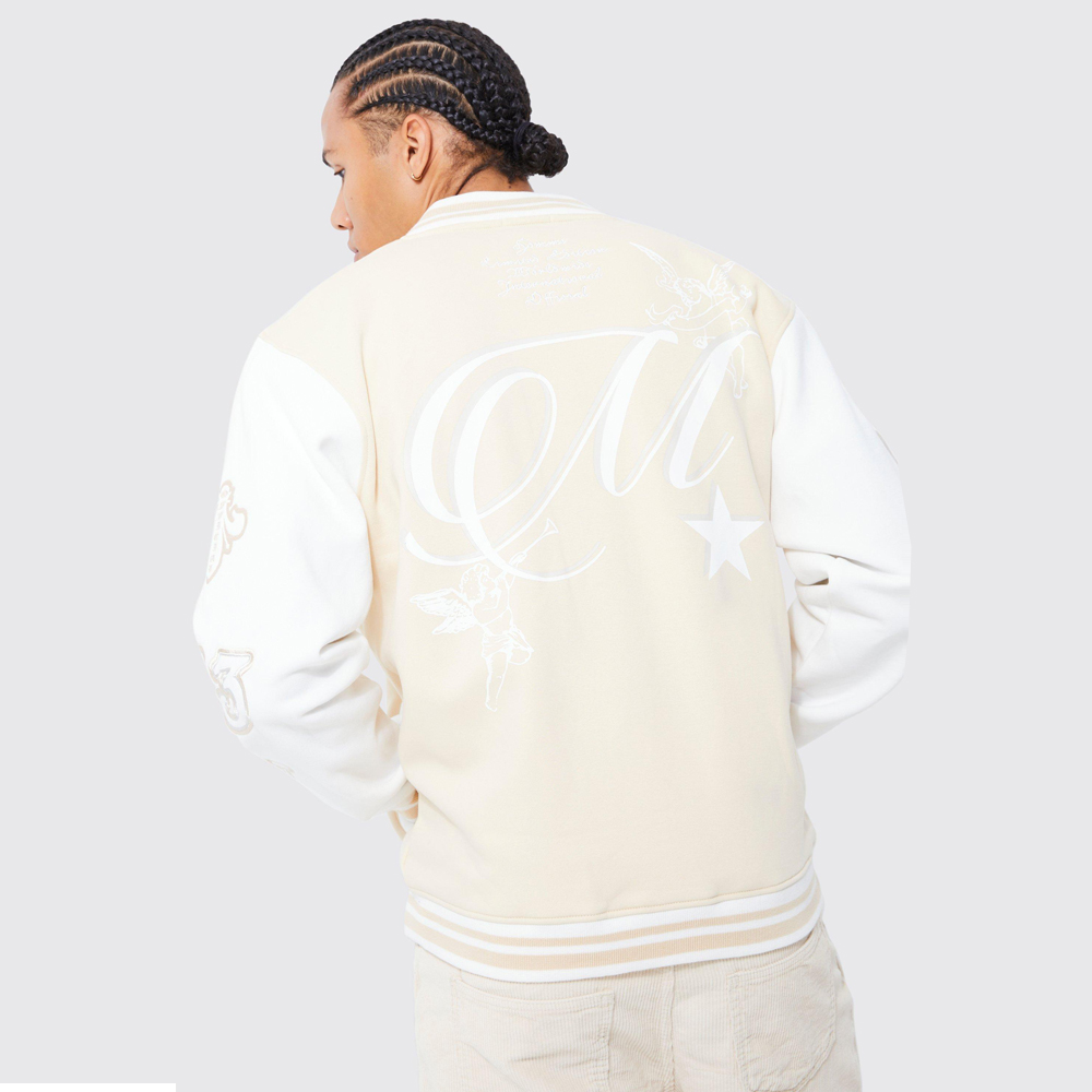 Members Club Applique Varsity Jacket